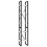 5-Tier Book Cabinet White 40x30x175 cm Engineered Wood 3081968