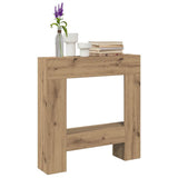 Fireplace Surround Artisan Oak 81x18x82 cm Engineered Wood 854606