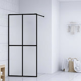 Walk-in Shower Screen Frosted Tempered Glass 80x195 cm 145689