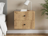 Wall-Mounted Bedside Cabinet Artisan Oak 33 x 34.5 x 40 cm 897973