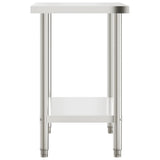 Kitchen Work Table 110x55x85 cm Stainless Steel 376465
