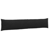 Sofa Pillows 2 pcs Black 200 x 40 cm Fabric 42013870
