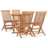 Outdoor Dining Set Teak Solid teak wood Medium Collapsible 3059979