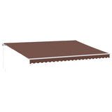 Manual Retractable Awning Brown 500x350 cm 3215395