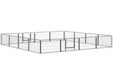 16 Panels Heavy Duty Puppy Playpen, for Small Dogs, Indoor and Outdoor Use - Grey T3398P347591