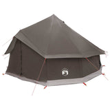 Tipi Tent Brown Grey 400 x 400 x 250 cm Polyester and Steel 42029029