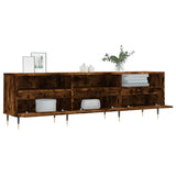 TV Cabinet Smoked Oak 150x30x44.5 cm Engineered Wood 831265