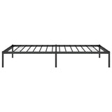 Metal Bed Frame without Mattress Black 107x203cm 350842