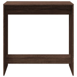 Bar Table Brown Oak 102x50x103.5 cm Engineered Wood 854433