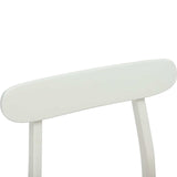 Dining Chair 2 pcs White and Natural 43 x 44.5 x 77 cm 42020488