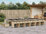 Garden Dining Set Mix beige, light grey, black 3211188