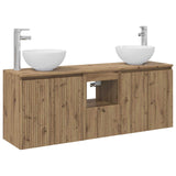 Bathroom Cabinet Set 3 pcs Artisan Oak 49.5 x 35 x 63 cm 3405626