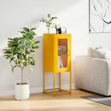 Sideboard Mustard Yellow 36x39x107 cm Cold-rolled Steel 853401