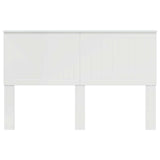 Headboard with Headboard Gloss White 150 cm Engineered wood 887752