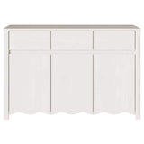 Sideboard Drammen White 114 x 43 x 75.5 cm Solid Pine wood 42003039