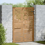 Garden Gate 85x150 cm Corten Steel Square Design 153247