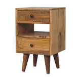 Mini Classic Multi Oak-ish Bedside IN3292