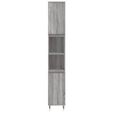 3 Piece Bathroom Furniture Set Grey Sonoma Engineered Wood 3190219