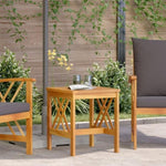 ZNTS Garden Side Table Brown 45x45x50 cm Solid Acacia Wood 4106452