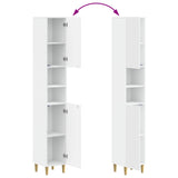 Bathroom Cabinet with Open Shelf ARNHEM White 30 x 31 x 190 cm 896595