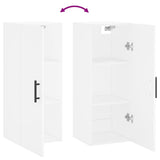 Wall Mounted Cabinet White 34.5x34x90 cm 828876