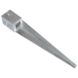 ZNTS Ground Spikes 6 pcs Silver 10x10x76 cm Galvanised Steel 145420