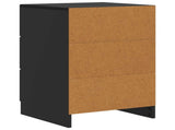 Bedside Cabinet Black 43 x 41 x 63.5 cm Engineered Wood 895706