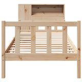 Bookcase Bed without Mattress 90x190 cm Single Solid Wood Pine 3322107