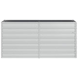 Garden Raised Bed 160x40x77 cm Galvanized Steel Silver 316894