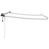 Electric Retractable Awning Frame White 3.5 x 2 m Aluminium 42024193