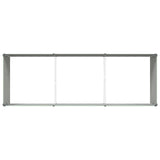 Planter Pastel Green 290 x 100 x 45 cm Galvanised Steel 42018273