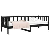 Day Bed without Mattress Black 80x200cm Solid Wood Pine 814688
