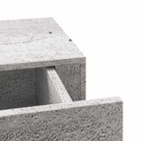 Wall Drawer Shelves 2 pcs Concrete Grey 60x23.5x10cm MDF 330266