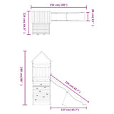 Outdoor Playset Solid Wood Pine 3156982