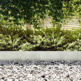 Lawn Edging 50 pcs Silver 100 x 0.05 x 20 cm Stainless Steel 3335778