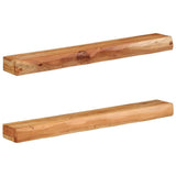 Wall Shelves 2 pcs 100x17x8 cm Solid Wood Acacia 373632
