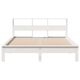 Bed Frame without Mattress White 140x200 cm Solid Wood Pine 3309738