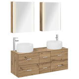 Bathroom Furniture Set 5 pcs Artisan Oak 3407054