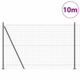 Welded Wire Fence with Concrete Base 10 x 1.5 m 3350905