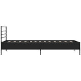 Bed Frame without Mattress Black 90x190 cm Single 845627