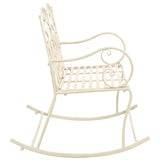 Garden Bench 104 cm Iron Antique White 45436