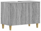 3 Piece Bathroom Cabinet Set DELFT Grey Sonoma Engineered Wood 3417465