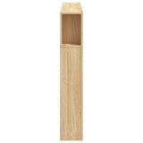 LED Headboard Sonoma Oak 140x18,5x103,5 cm Engineered Wood 837346