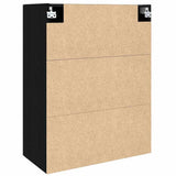 Wall Cabinet Black Oak 69.5 x 34 x 90 cm Engineered Wood 879464