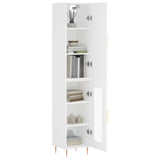 Highboard White 34.5x34x180 cm Engineered Wood 3199033