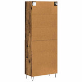 Highboard 2 pcs Old Wood Engineered Wood 3403171