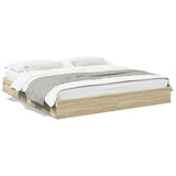Bed Frame with Drawers without Mattress Sonoma Oak 180x200 cm Super King 3280638