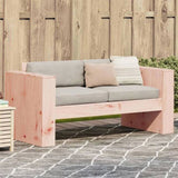 Garden Sofa Natural Wood Solid Douglas wood 2-seater Durable 832372