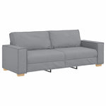 Sofa Set with Cushion 3 pcs Grey 220 x 78 x 84 cm Fabric 3324609