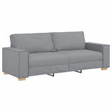 Sofa Set with Cushion 3 pcs Grey 220 x 78 x 84 cm Fabric 3324609